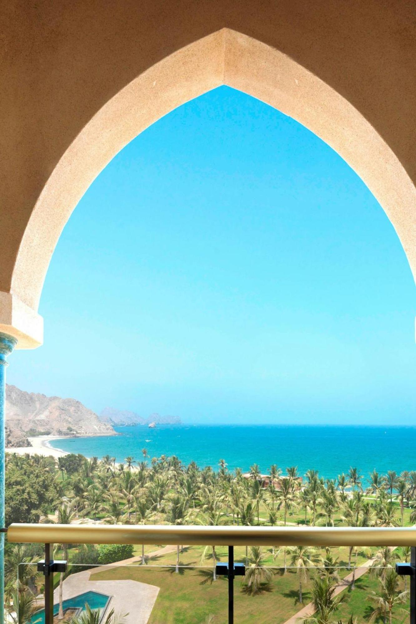 Al Bustan Palace, A Ritz-Carlton Hotel Muscat Exterior photo View of the sea from the hotel